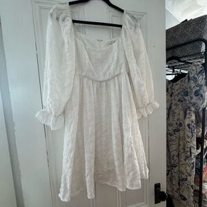 Altar'd State White Textured Blouse